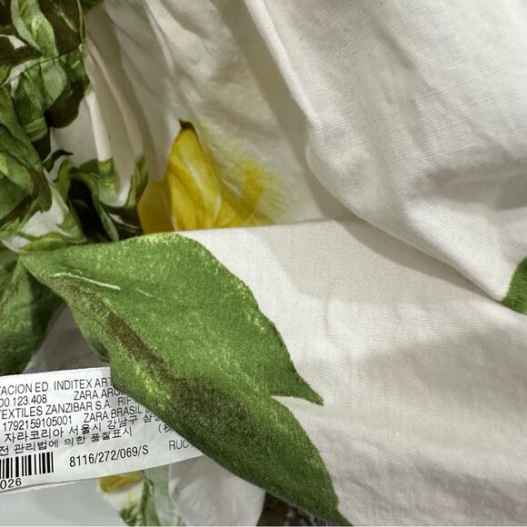 Zara Floral Printed Belted Shirt Midi Dress. Blogger fave. - Picture 9 of 16